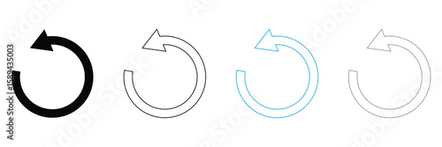 Refresh icon vector illustration. Reload sign and symbol. Update icon . EPS 10 . 