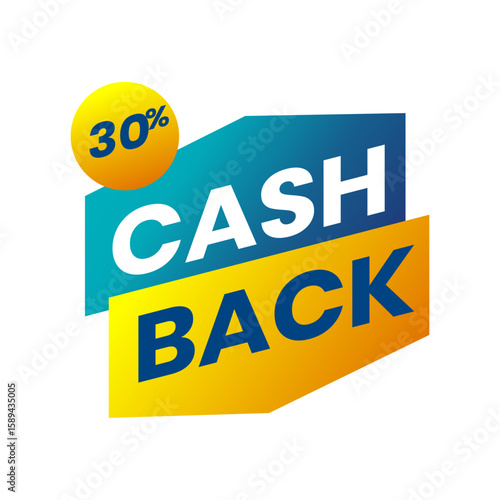 Cash Back Offer: A vibrant graphic with the words CASH BACK prominently displayed, along with a percentage symbol indicating a promotional cashback offer.