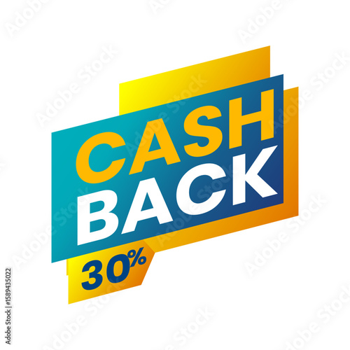 Cash Back Promotion: A dynamic promotional graphic announces a CASH BACK 30% offer. Showcasing a vibrant visual design that captures the attention of customers.