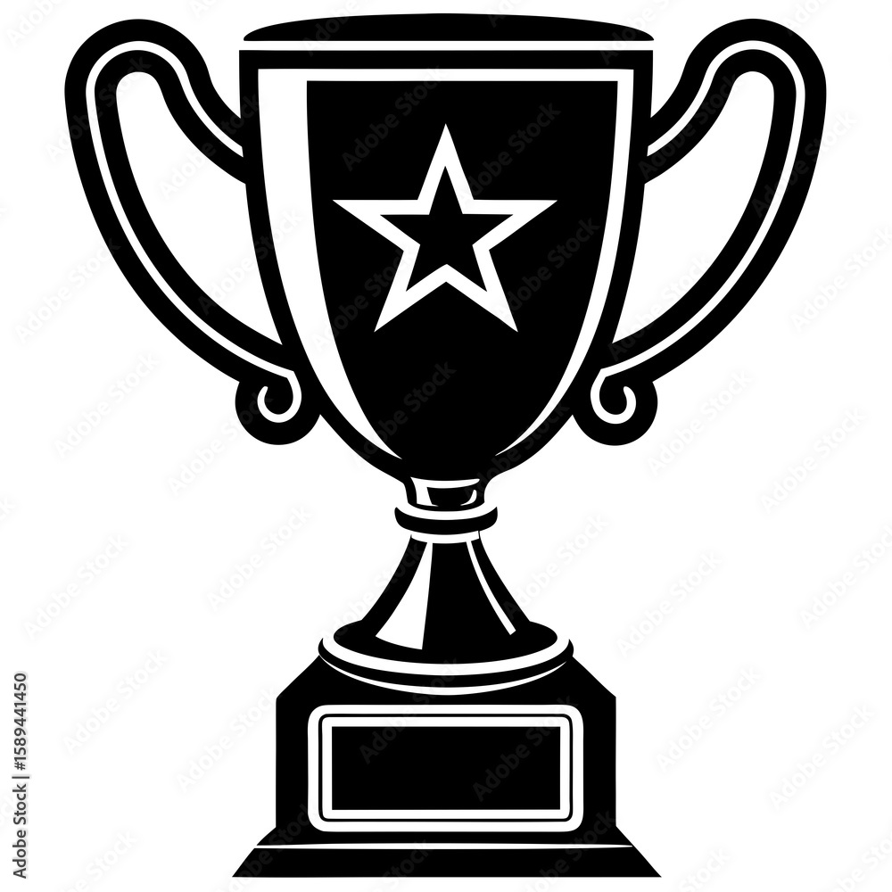 championship trophy vector silhouette championship trophy vector silhouette