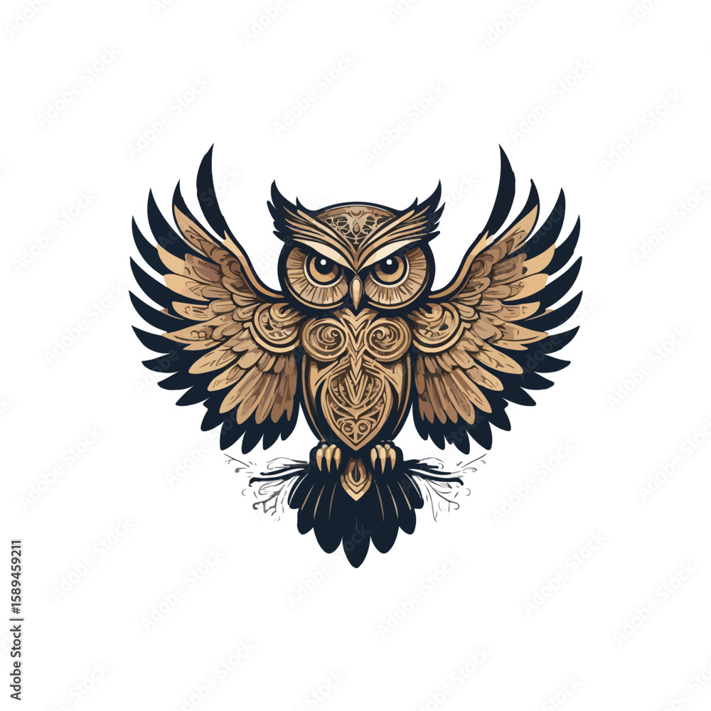 Obraz premium “Ethereal Owl Sigil”