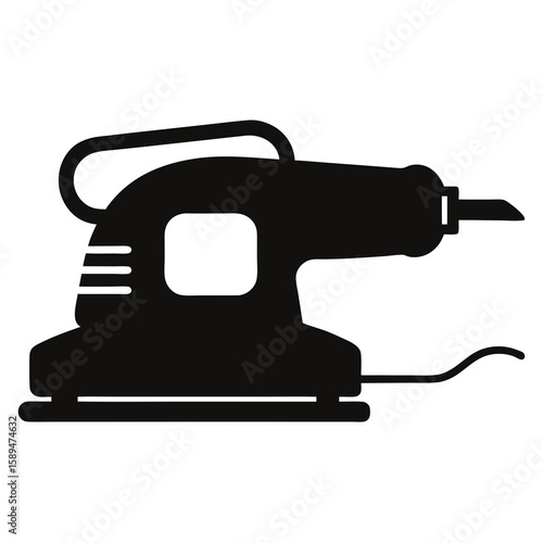  Pretend electric sander vector illustration