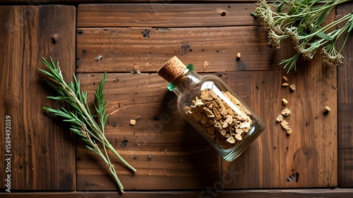 Wallpaper Mural Herbal Tea Glass Bottle Mockup on Wooden Surface

 Torontodigital.ca