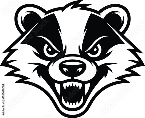 Fierce Badger Mascot Logo Design