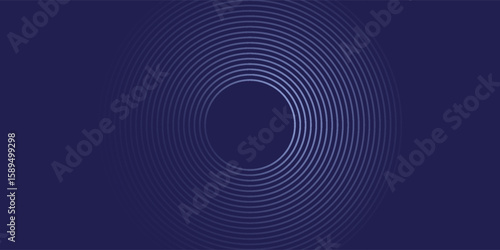 Abstract blue background with blue glowing diagonal geometric lines. Modern shiny blue rounded rectangle lines pattern. Minimalist graphic design. Futuristic technology concept