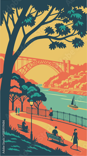 Golden Vistas – Vintage Serenity at Jardim do Morro, Porto