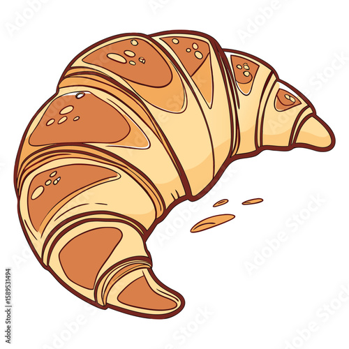 croissant vector illustration