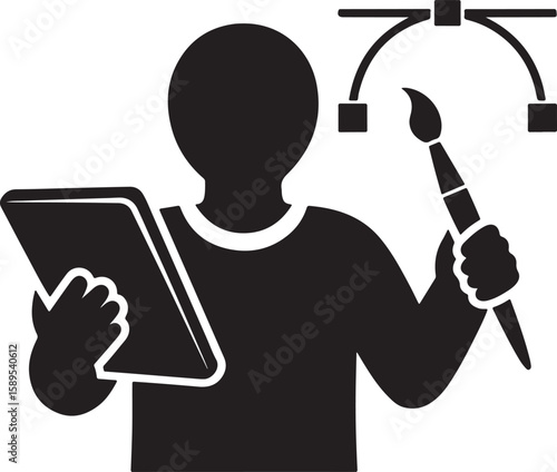 a graphic designer icon logo
