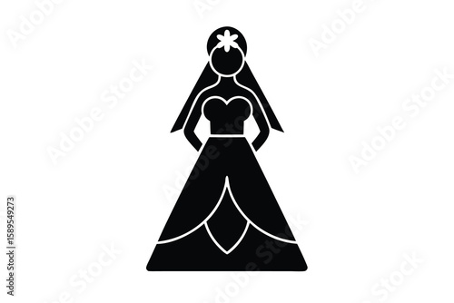 bride vector icon