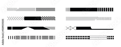 Racing stripes for car tuning pack. vector stickers designed for covering car bodies, isolated on white background
