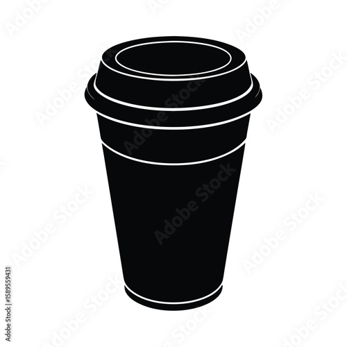 coffee to go cup on white background