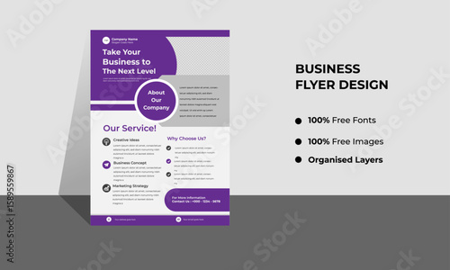 Templates for Minimalist Corporate Business Flyer Designs
