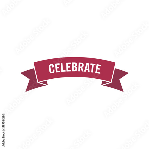 Banner of Celebration: A vibrant banner declaring Celebrate unfurls, perfectly encapsulating joyous moments and festive gatherings, conveying happiness and special occasions.