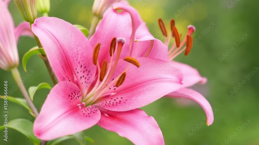 pink lily flower pink lily flower