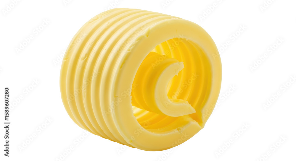 Obraz premium Isolated Butter Curl