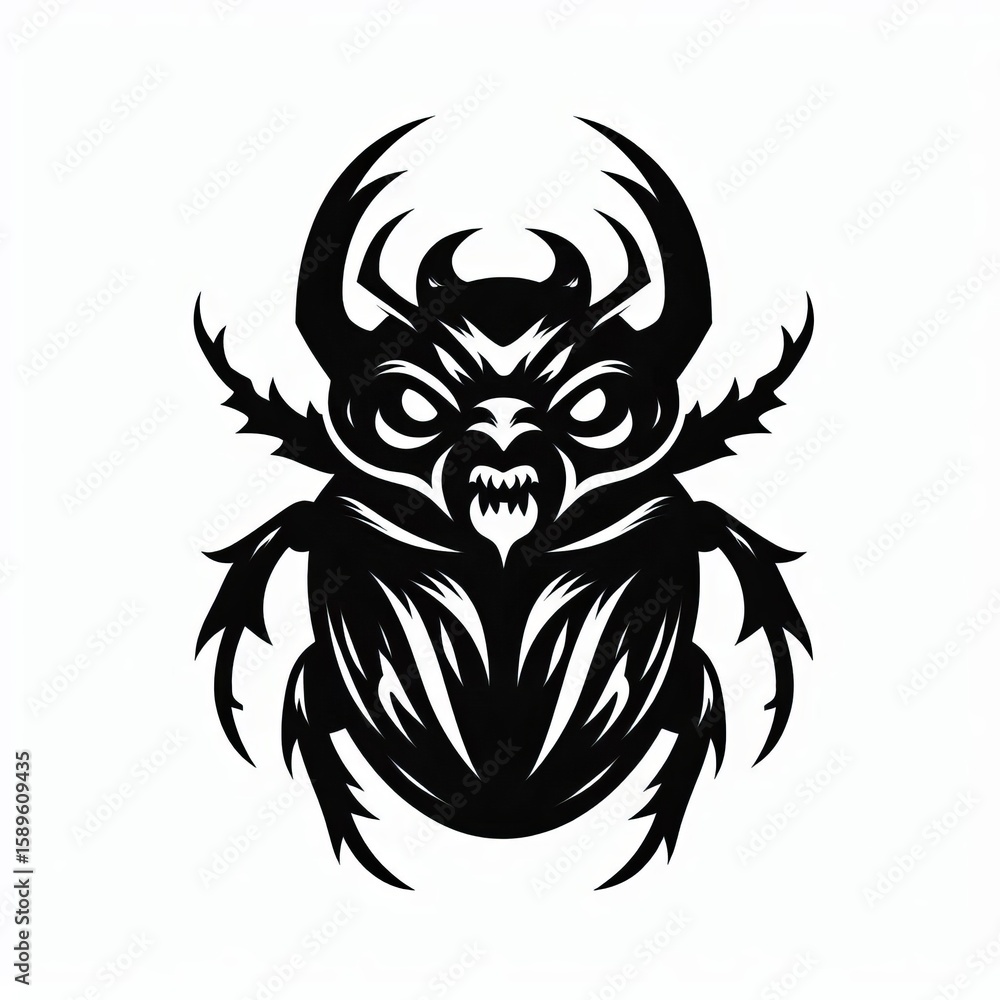 Obraz premium beetle silhouette