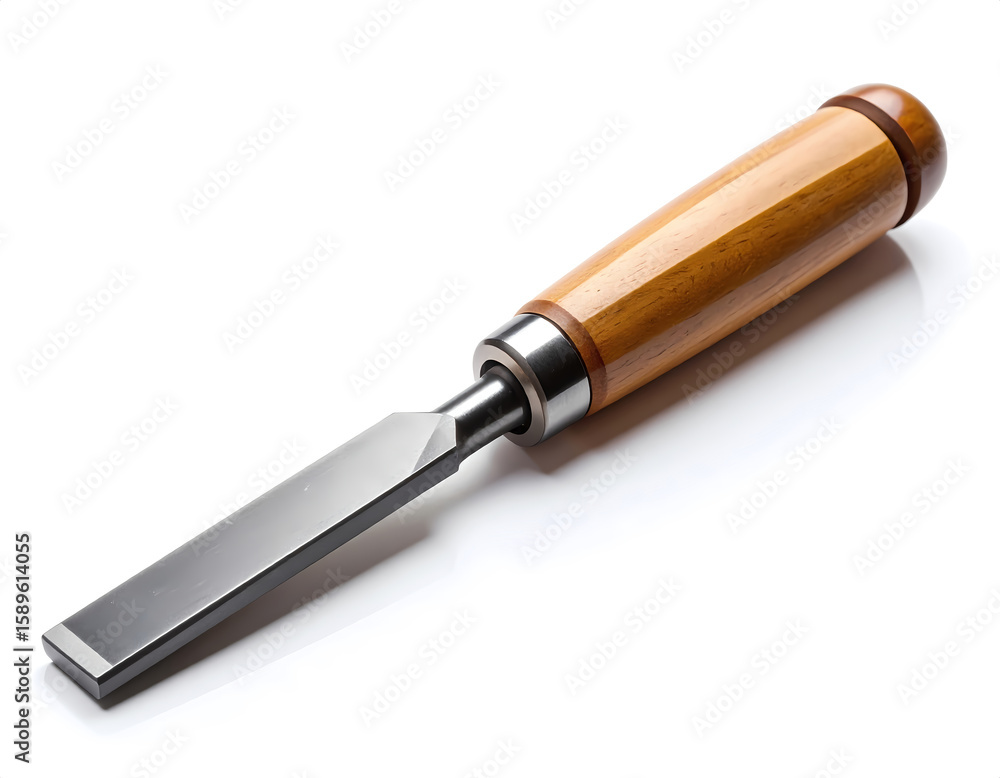 Fototapeta premium Chisel on White Background