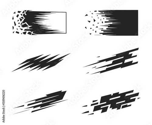 Wrap design for car vectors featuring abstract mud splash elements and stripe decals, ideal for car stickers, tuning graphics, and vehicle customization templates
