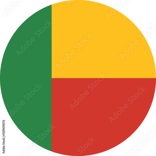 benin flag vector in circle and oval shapes isolated on white Free Download benin flag vector in circle and oval shapes isolated on white - GFXLoad