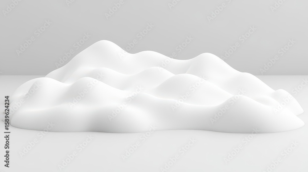 Obraz premium Abstract White Landscape