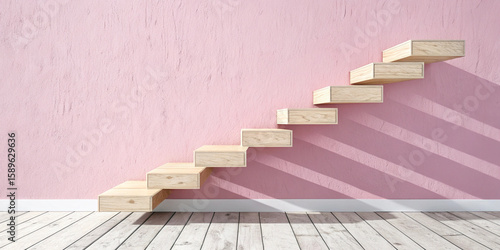 staircase with red carpet