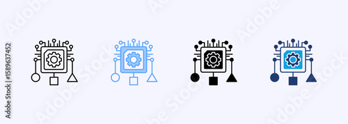 Classification Icon Set Multiple Style Collection