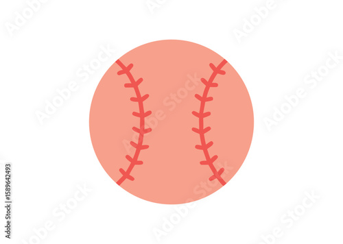 Baseball Vector, Baseball Icon Illustration