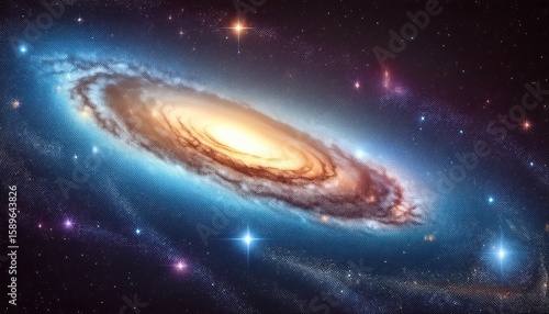 close up high resolution of milky way galaxy with stars and space dust in the universe
