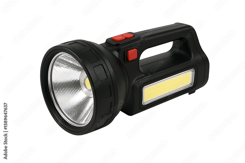 Modern Handheld LED Flashlight with Powerful Beam and Ergonomic Handle for Camping, Hiking, and Survival Gear Concepts Modern Handheld LED Flashlight with Powerful Beam and Ergonomic Handle for Camping, Hiking, and Survival Gear Concepts