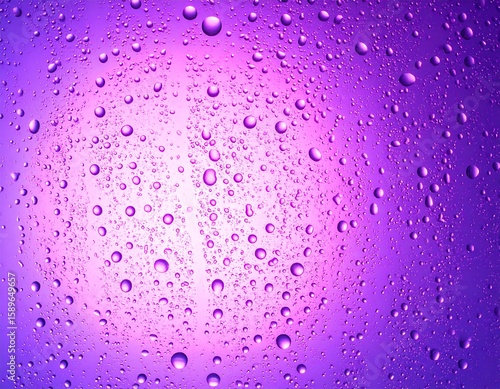 Vibrant Purple Background with Water Droplets for Creative and Artistic Design Projects