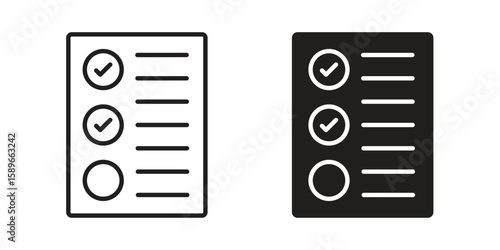 Quota icon vector illustration logo template in filled, outline