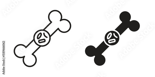 Multiple myeloma icon vector illustration logo template in filled, outline