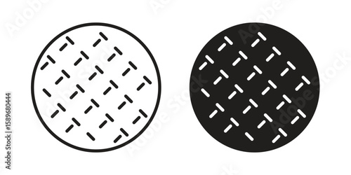 Anti skid feet icon vector illustration logo template in filled, outline