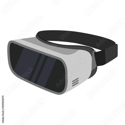VR virtual reality glasses vector illustration isolated on white background