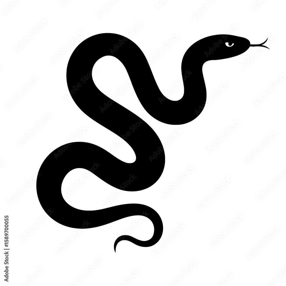 Naklejka premium Design a black silhouette of a Eastern Racer white background clean vector shape