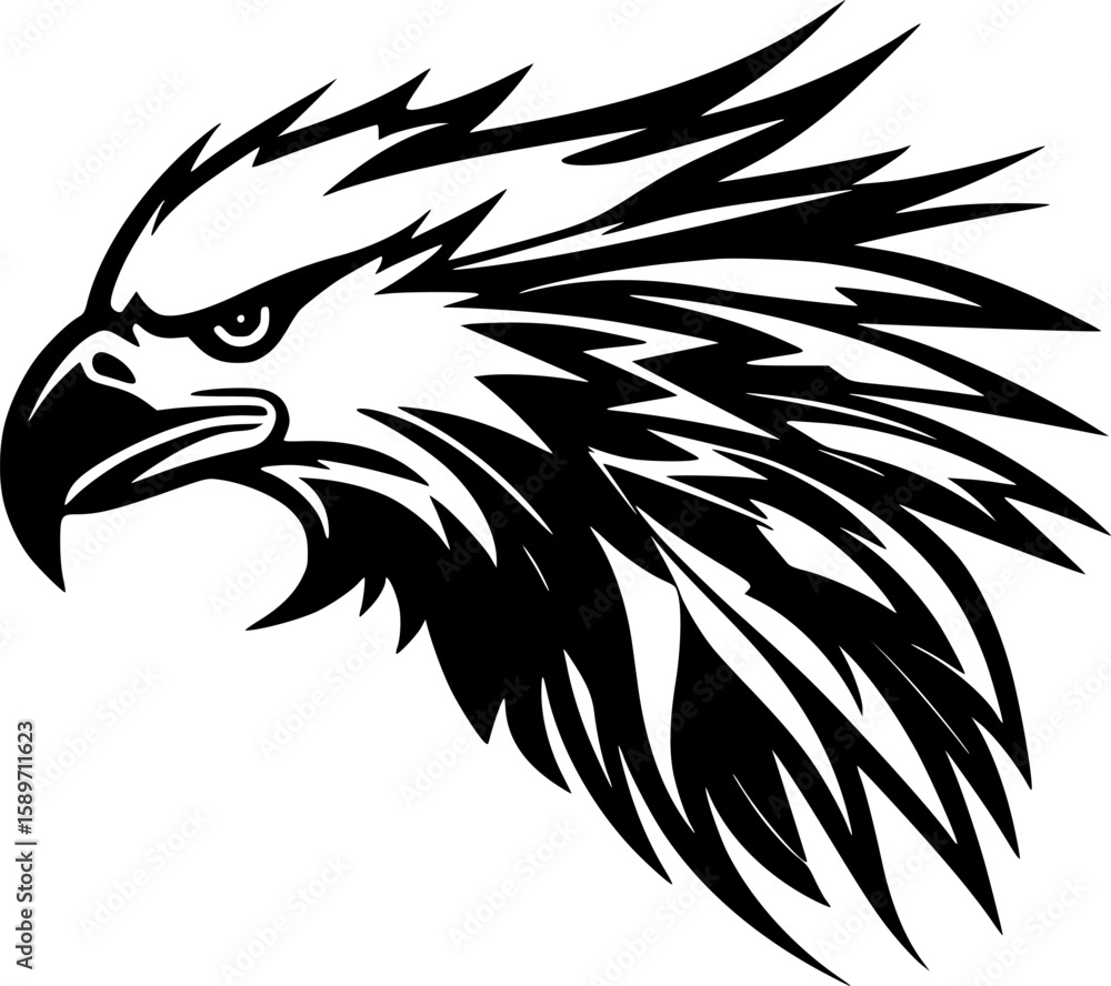 Obraz premium Hippogriff - Minimalist and Flat Logo - Vector illustration