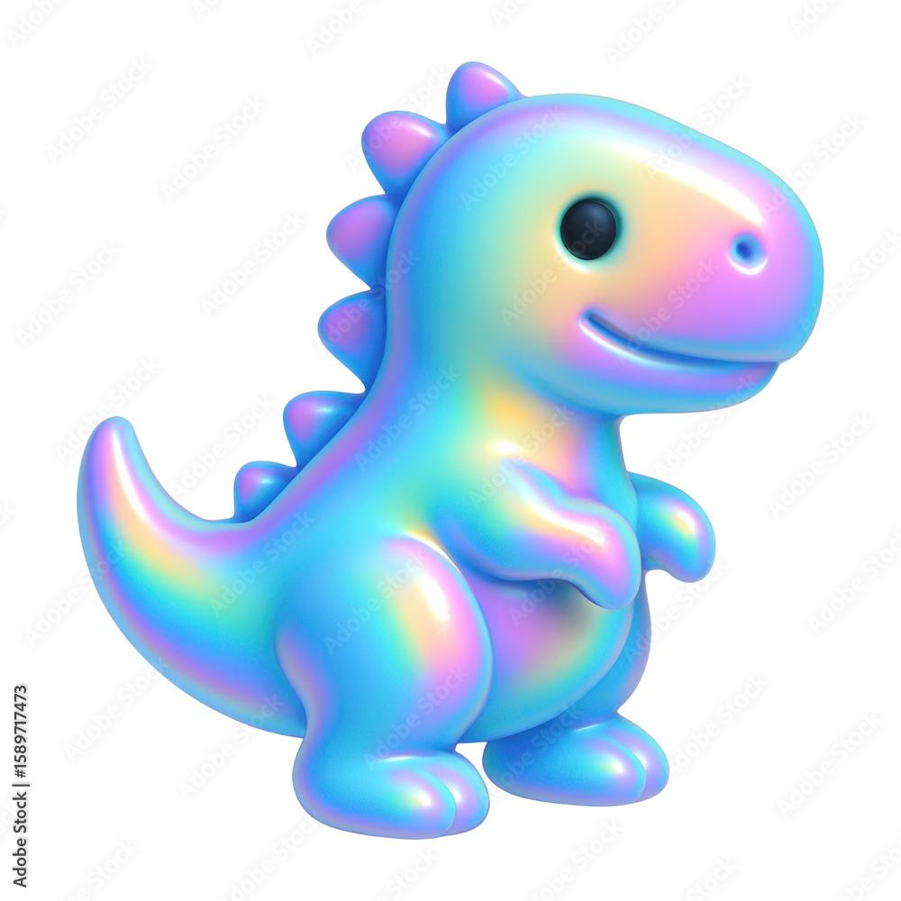 Obraz premium PNG Colorful cute dinosaur illustration