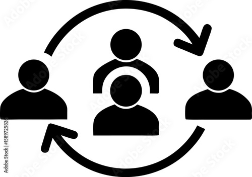 User Data Synchronization Icon Vector