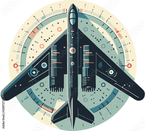 B2 Stealth Aircraft over Mountains