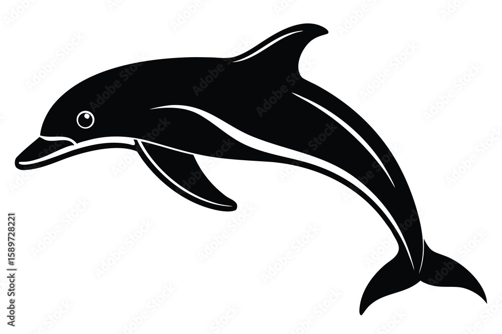 Fototapeta premium dolphin vector icon