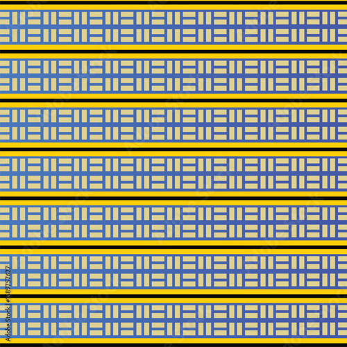 Decorative Seamless Layout with Parallel Stripes