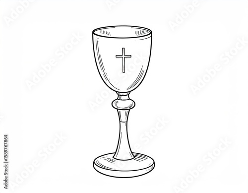 Simple sketch of a chalice