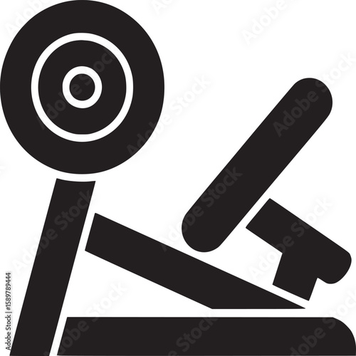 Leg press machine illustration vector, gym equipment, leg exercise machine, fitness equipment vector