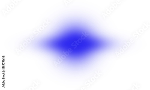 Blue Neon Glow Abstract Light Shape Design