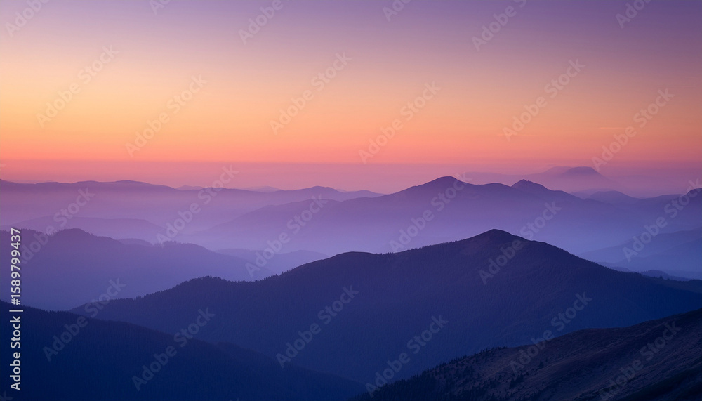 serene purple and pink mountain range at sunrise a soft gradient landscape serene purple and pink mountain range at sunrise a soft gradient landscape