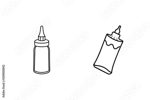 Squeeze bottle condiment dispenser condiment bottle