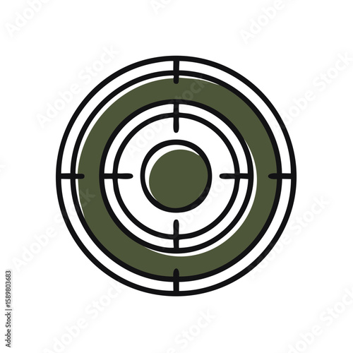 Abstract Aim Focus Graphic Target Goal Achievement Success Concept