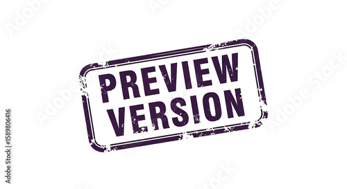 Distressed Preview Version Stamp Graphic