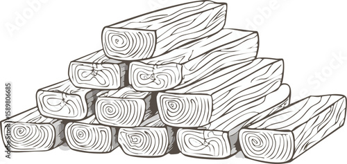 stack of wood.Logs in a logpile.backgrounds, hardwood, material, no people, rough, variation, weathered, abstract, close-up, cross section, design element, illustration, industry, rustic, shape, 