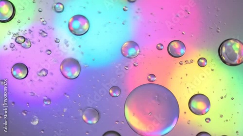 Wallpaper Mural Bright colorful bubbles and drops on a clear abstract background Torontodigital.ca